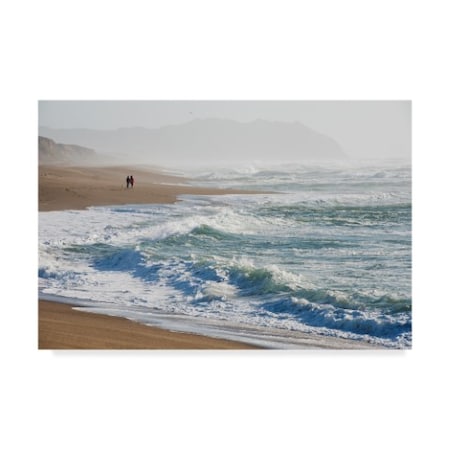 Lance Kuehne 'A Walk On The Beach' Canvas Art,30x47